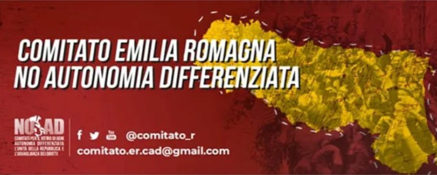 Immagine del logo di no autonomia differenziata emilia romagna