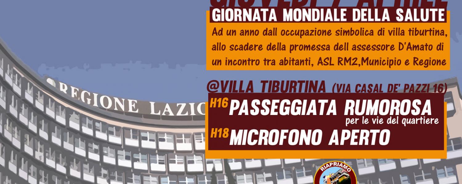 Evento riapriamo Villa Tiburtina, 7 Aprile 2022, Roma